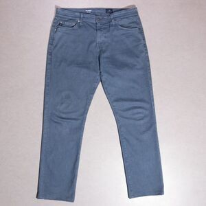 AG Adriano Goldschmeid Everett Slim Straight Blue Stretch Pants Men's 33x30